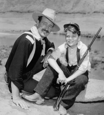 John Wayne and son