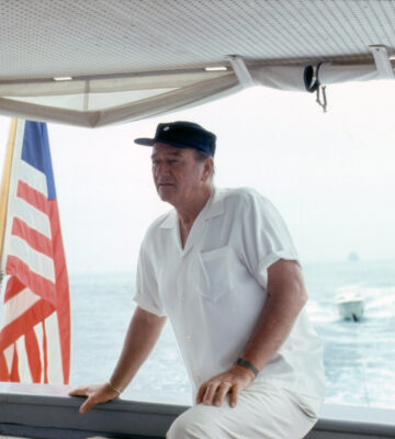 John Wayne at sea