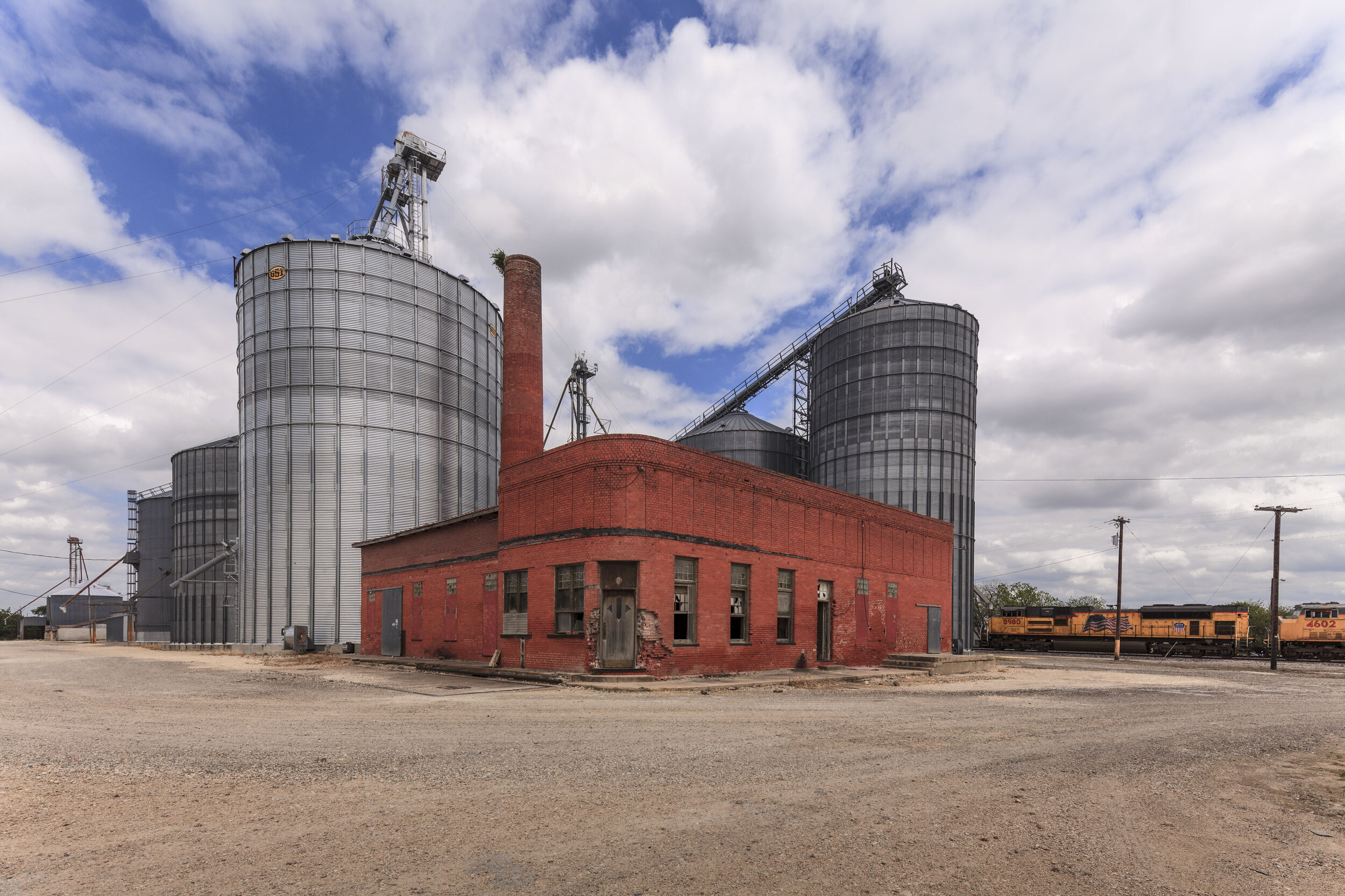 Granger cottonseed oil mill, c. 1910. Photo by Bronson Dorsey