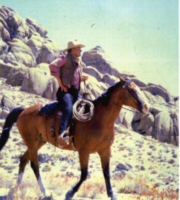 John Wayne on horse