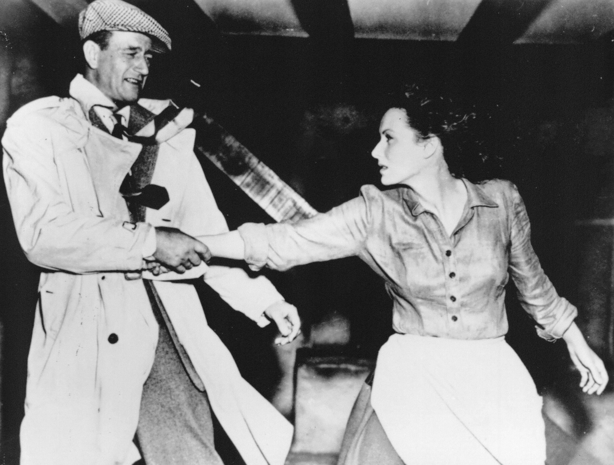 John Wayne and Maureen O’Hara in a scene from The Quiet Man (1952), photo courtesy of Republic Pictures