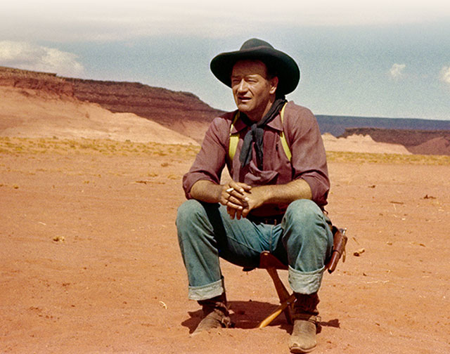 John Wayne in canyon