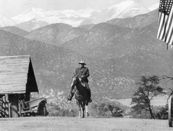 John Wayne on horse