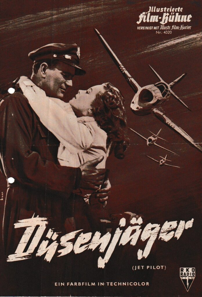 This German souvenir program for Jet Pilot. 